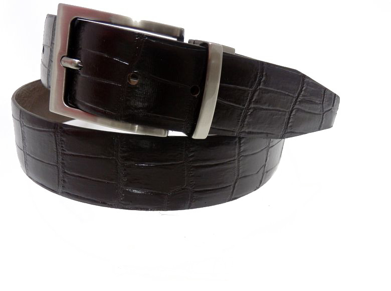 Double Coconut Man Belt + Squeaks - Dark Brown/Brown - mm35